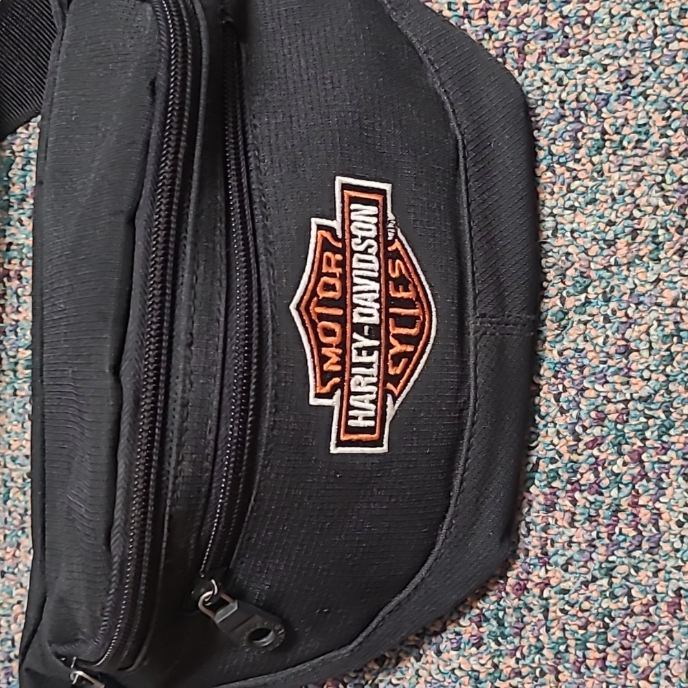 Like New Harley-Davidson Black Waist Bag .